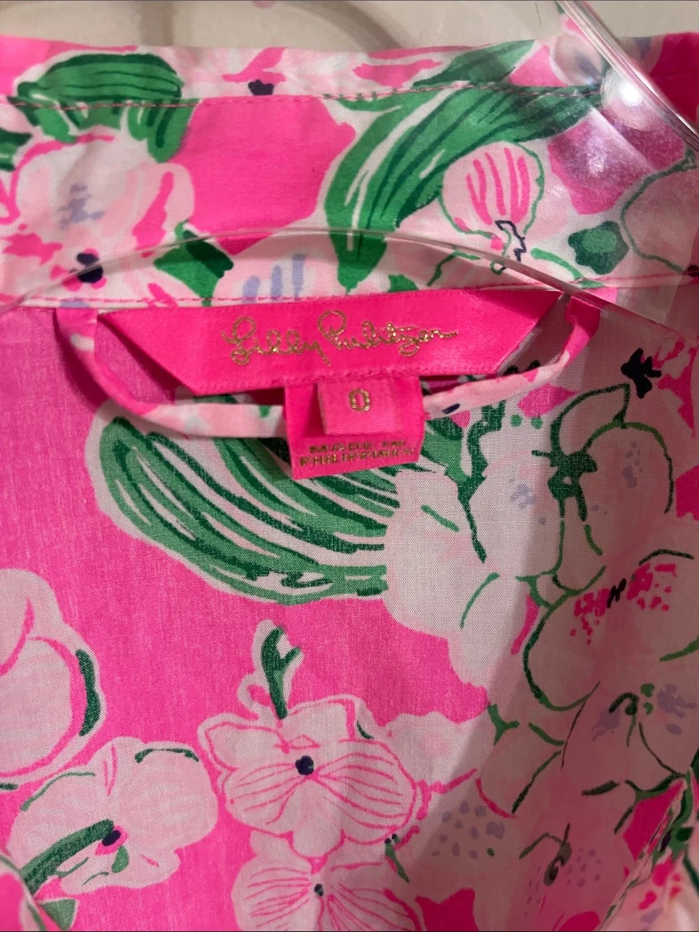 Lilly Pulitzer Amrita Worth a Look Pink Floral Button-Front Shirt Midi Dress